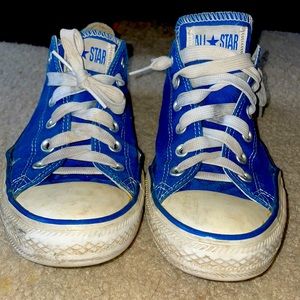 Blue, low top convers